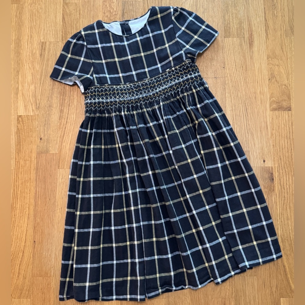 Edgehill Collection 6X Brown Plaid Dress